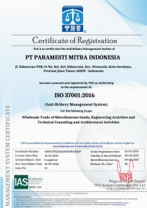 ISO 37001 Certificate
