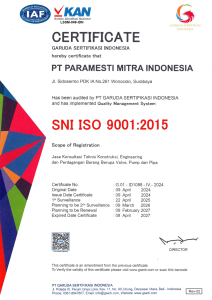 ISO 9001 Surveillance Ceritificate